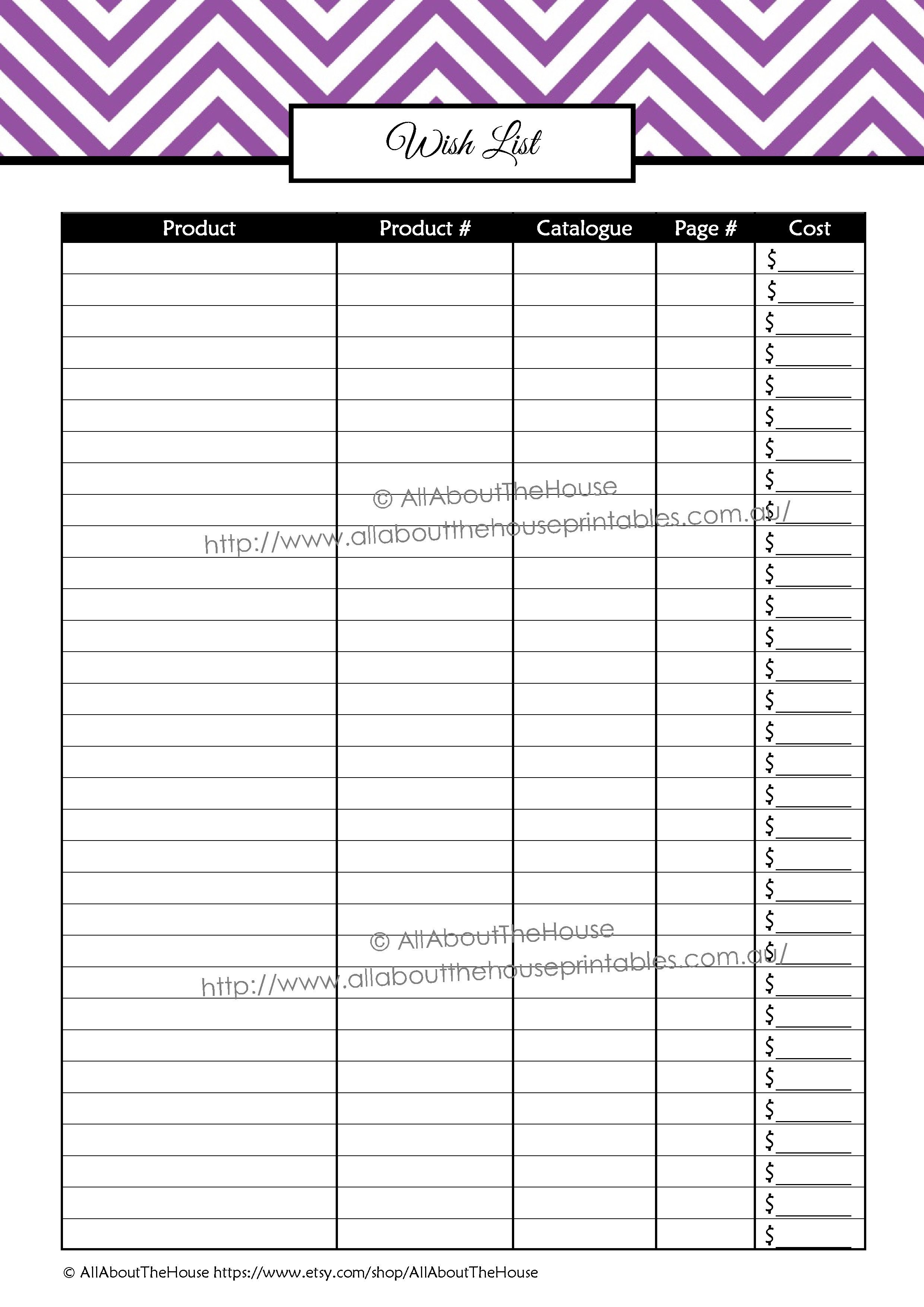 Sample tupperware order form template